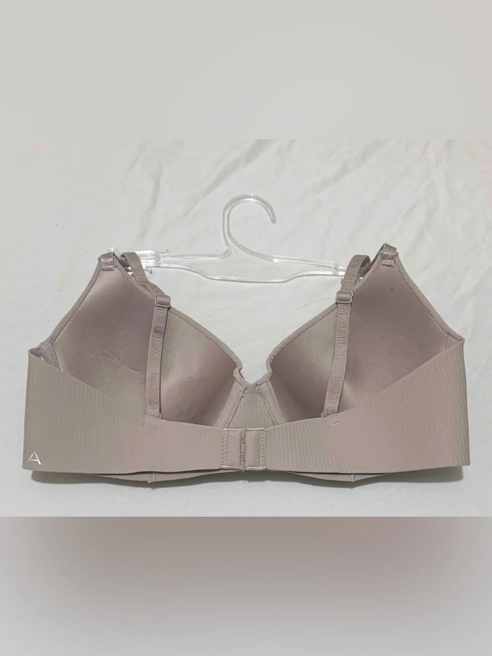 Nautica Ribbed Molded Bra - Taupe Nude
